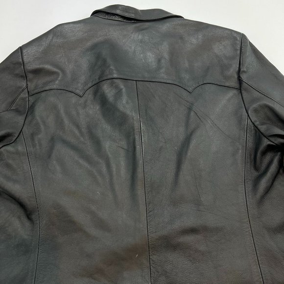 Armando Bueno Black Leather Jacket - Picture 10 of 11